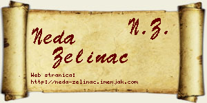 Neda Zelinac vizit kartica